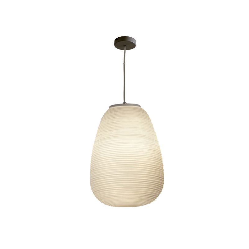 Ritta Design LED Suspension Blanc Verre Métal Chambre à coucher