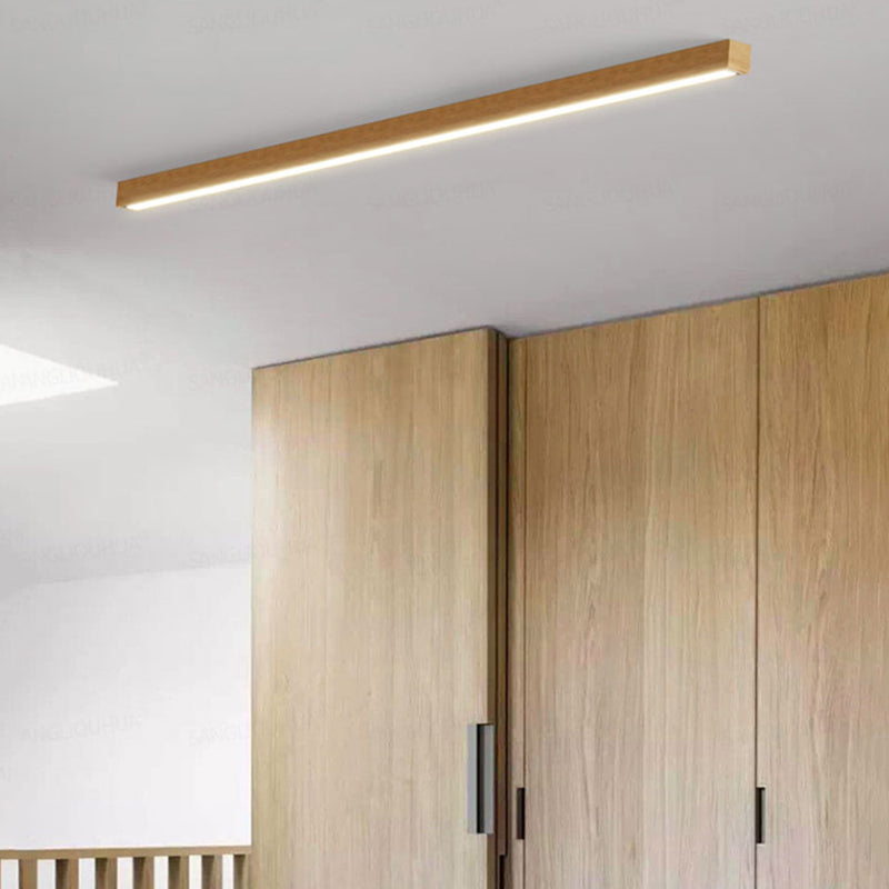 Ray Plafonnier Longue Linéaire Simple, Bois, Couloir/Chambre