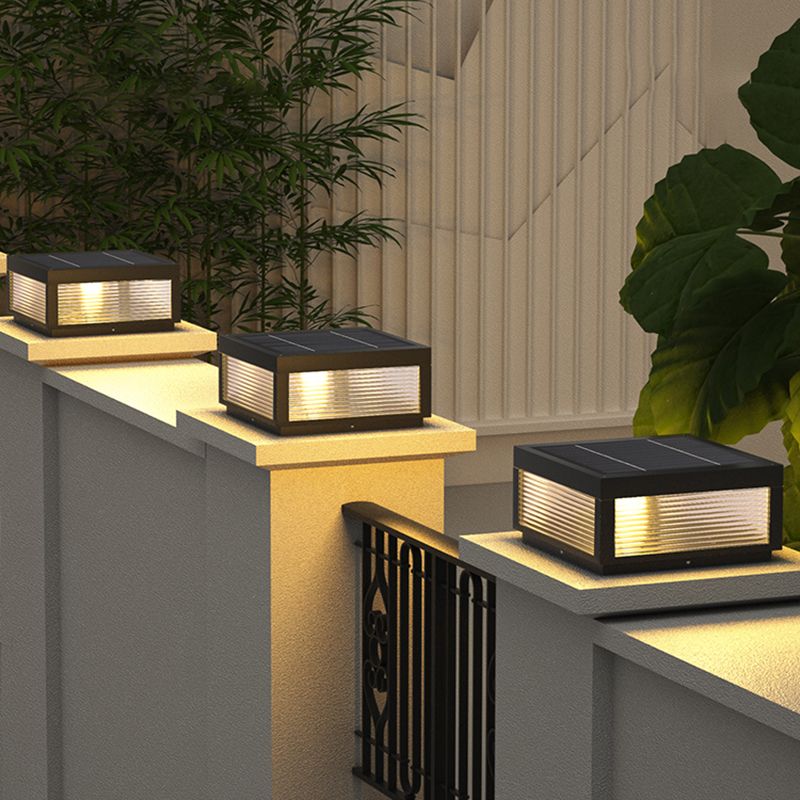 Ray Lampe de Poteau avec Rayures Horizontales