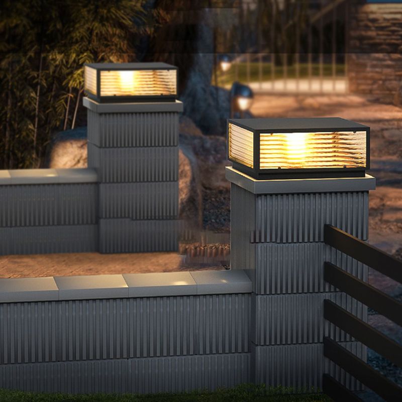 Ray Lampe de Poteau avec Rayures Horizontales