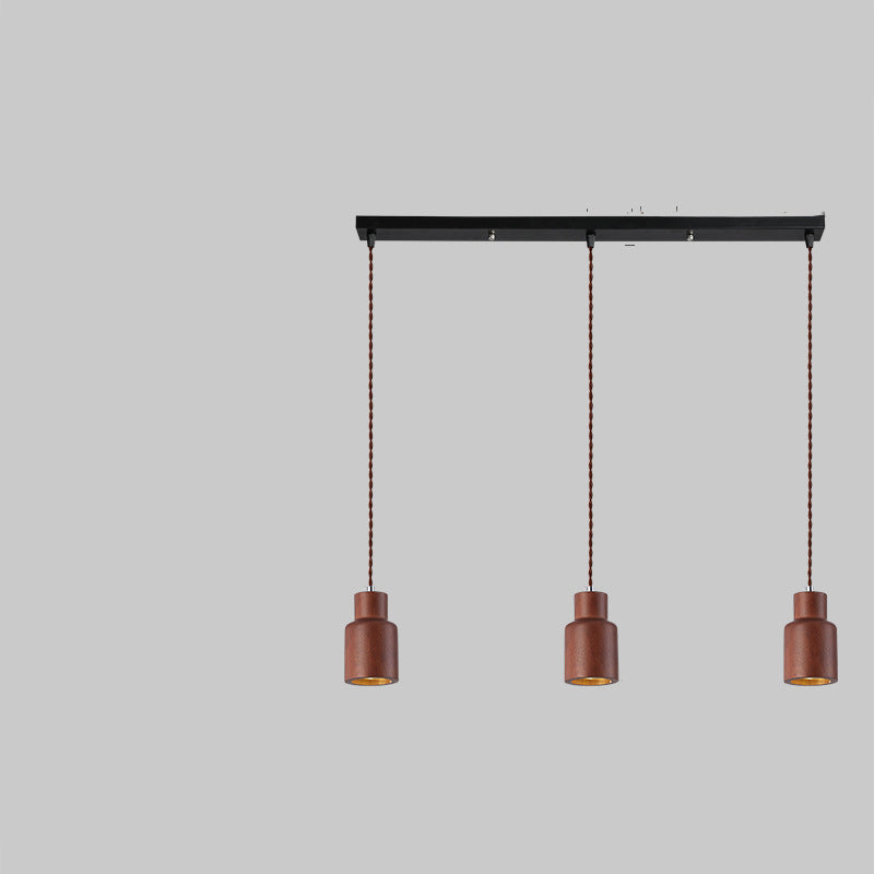 Muto Cottage Installer LED Suspension Bois Cuisine/Chambre à coucher