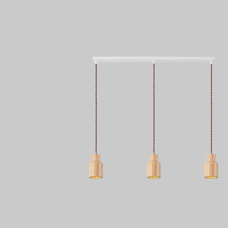 Muto Cottage Installer LED Suspension Bois Cuisine/Chambre à coucher