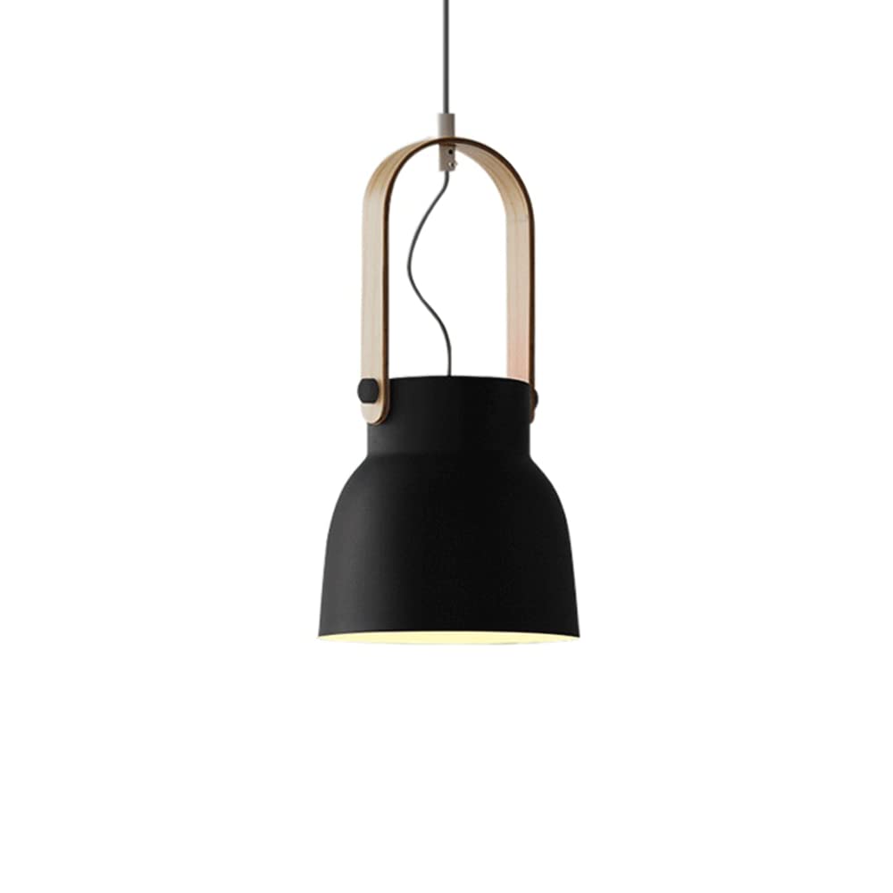 Valentina Vintage Suspension Noir/Orange Métal/Bois Chambre à coucher