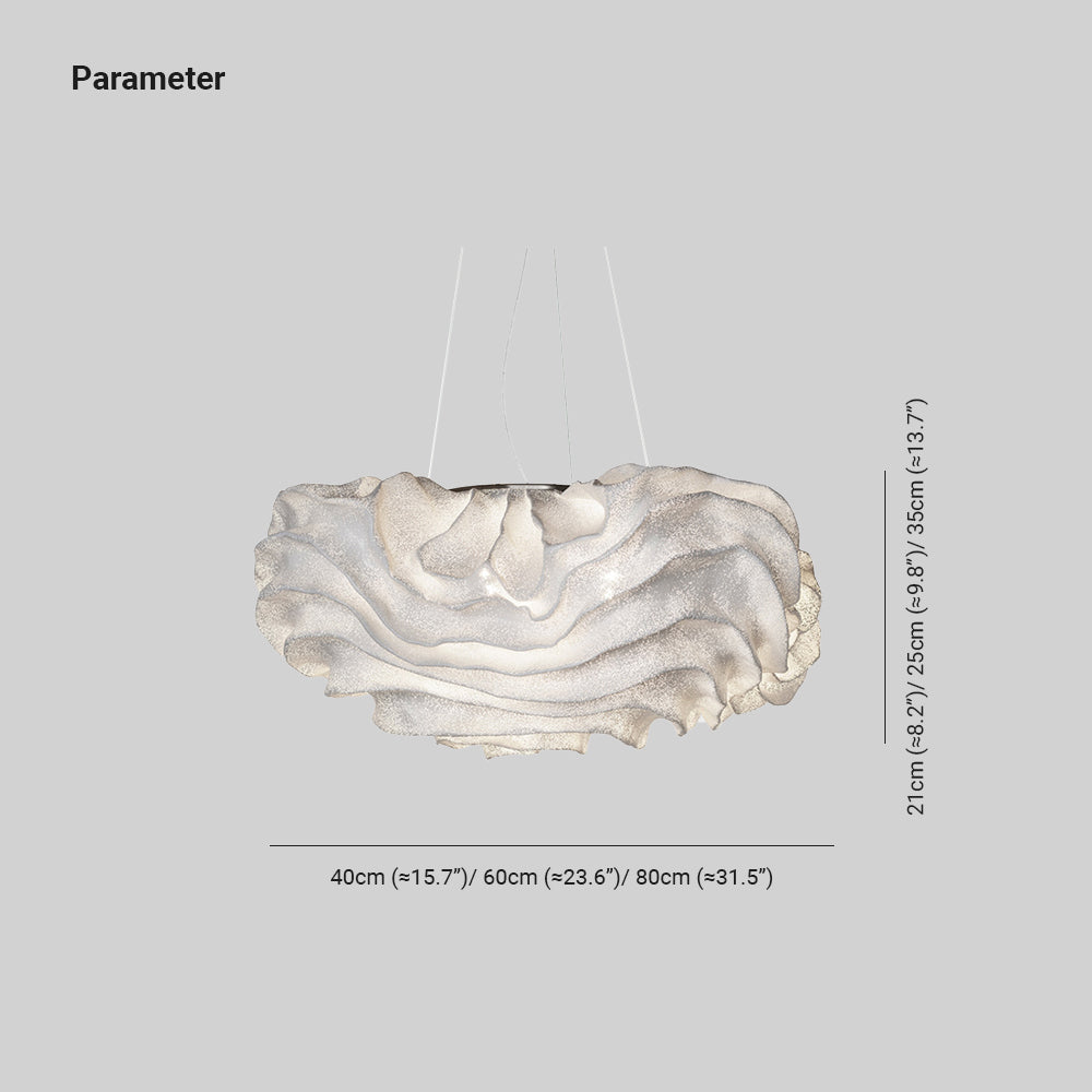 Ritta Suspension Nuage Blanc, Dia 40/60/80cm