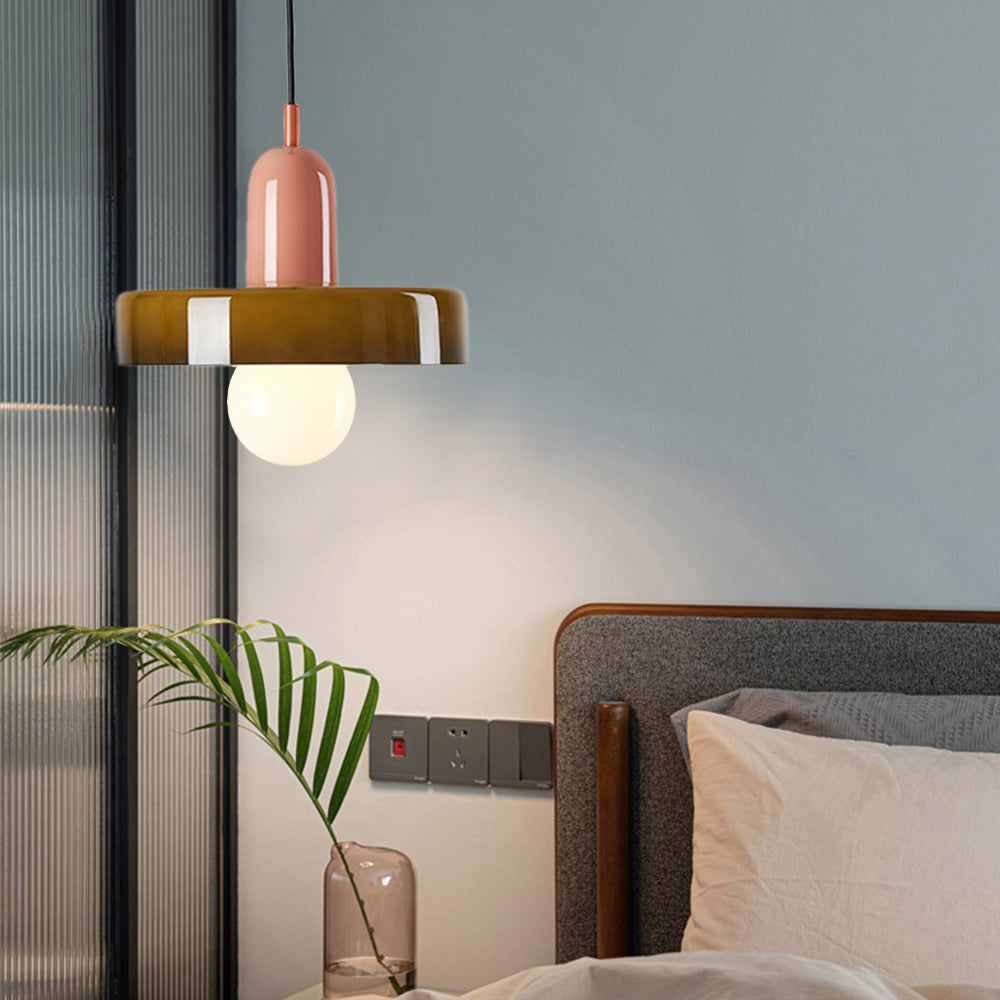 Valentina Suspension Ronde Vintage Verre Salon