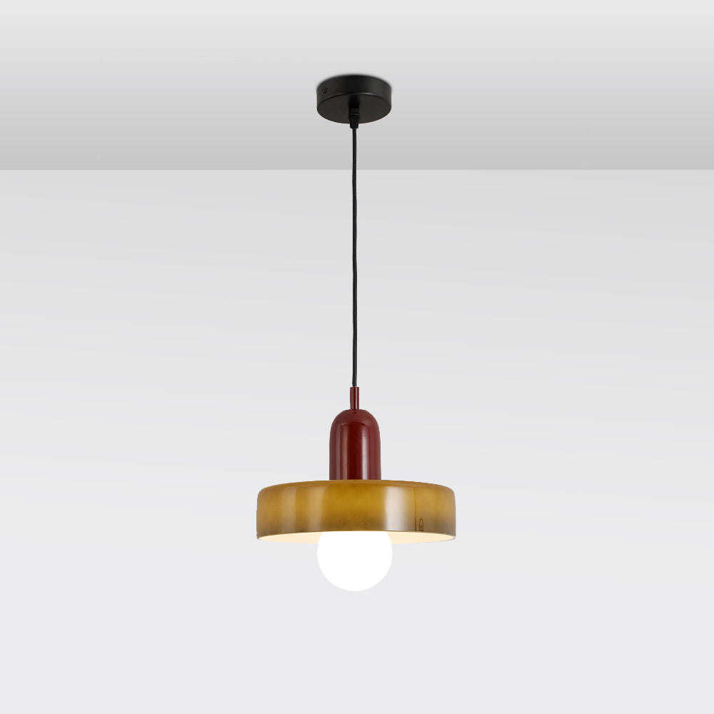 Valentina Suspension Ronde Vintage Verre Salon