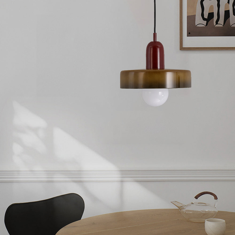 Valentina Suspension Ronde Vintage Verre Salon