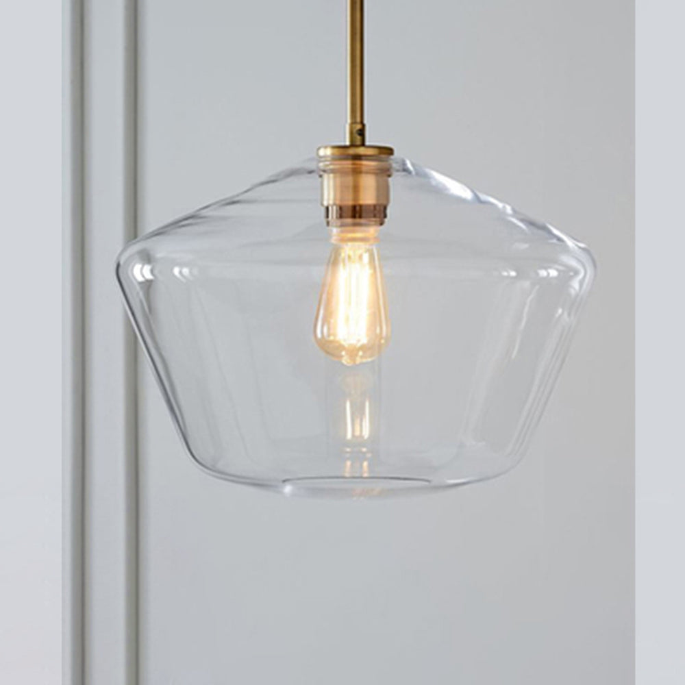 Valentina Suspension Moderne, Verre, Clair/Ambre, Chambre/Salle de Bain