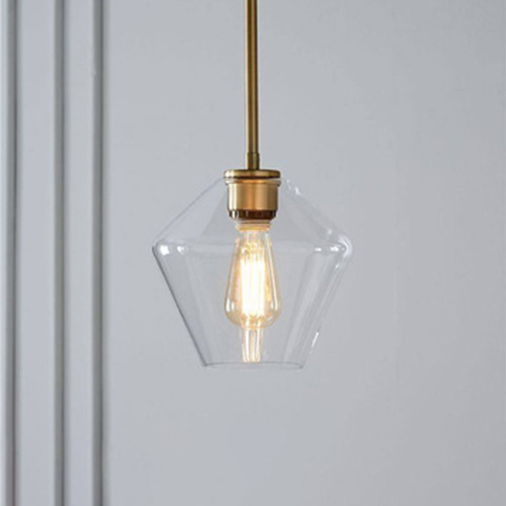 Valentina Suspension Moderne, Verre, Clair/Ambre, Chambre/Salle de Bain