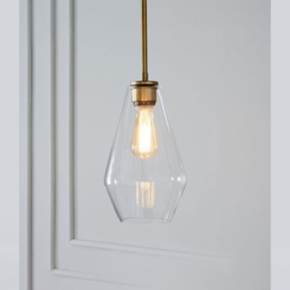 Valentina Suspension Moderne, Verre, Clair/Ambre, Chambre/Salle de Bain