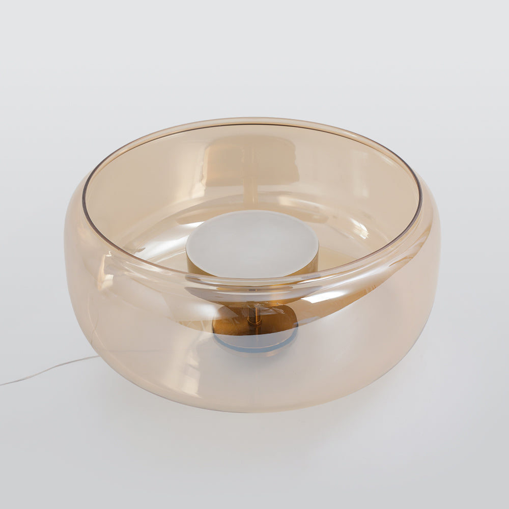 Valentina Suspension Cylindre Moderne Verre, Claire/Grise Fumée/Ambre