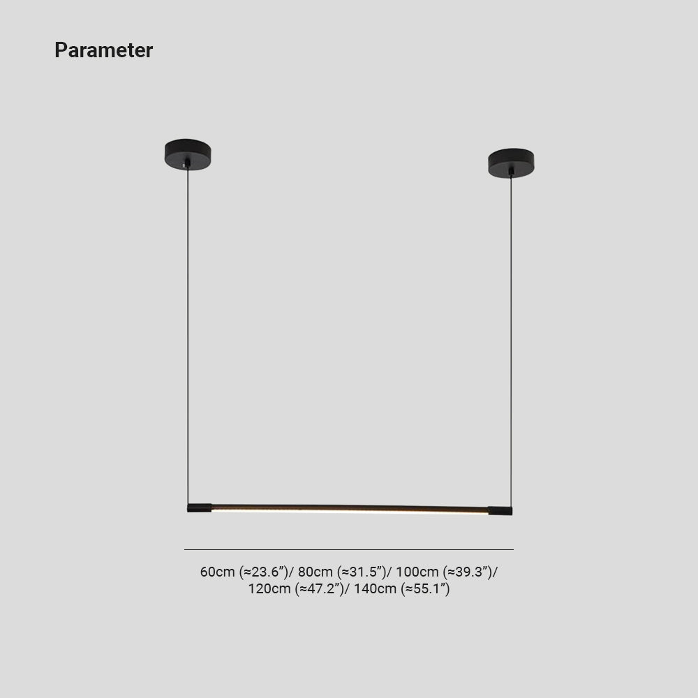 Arisha Suspension Linéaire Minimaliste Noir Chambre