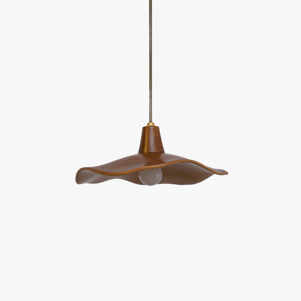 Arisha Suspension Vague Minimaliste, Resine, Marron, Salon
