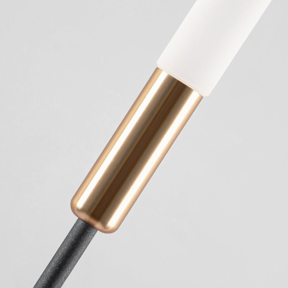 Ray Borne Extérieure Roseau Moderne Noir Allée