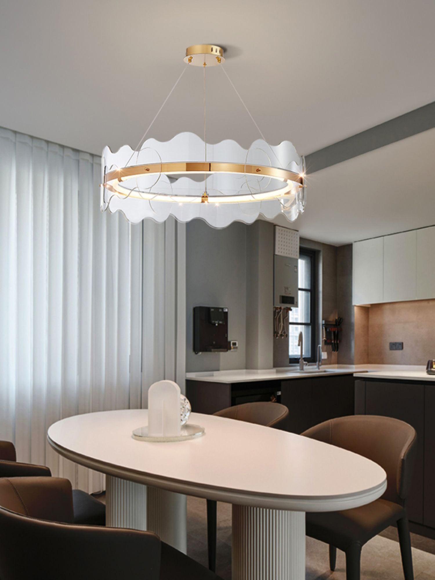 Acrylic Wave Chandelier - Blowlighting