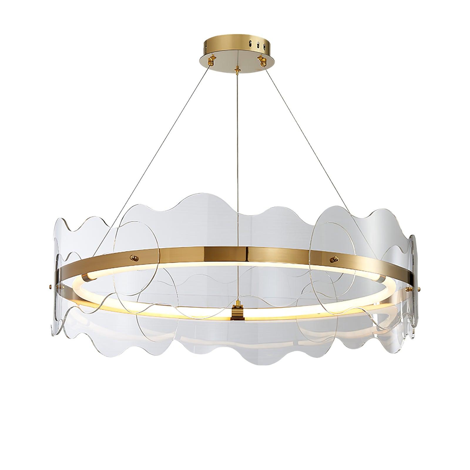 Acrylic Wave Chandelier - Blowlighting