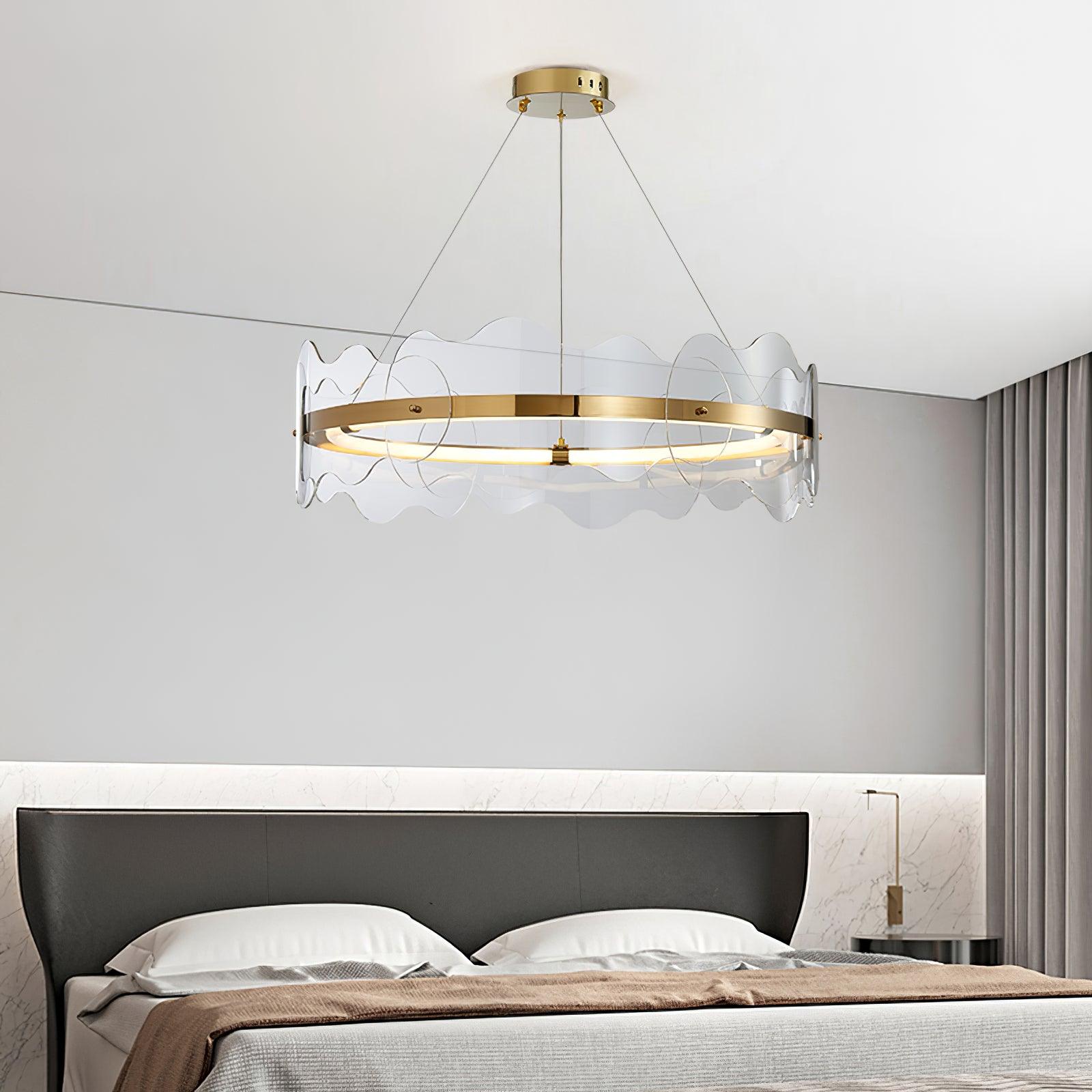 Acrylic Wave Chandelier - Blowlighting
