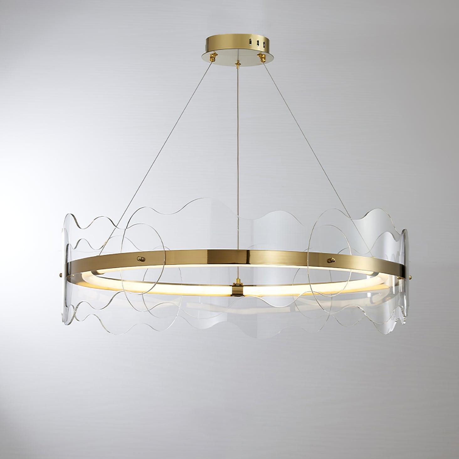 Acrylic Wave Chandelier - Blowlighting