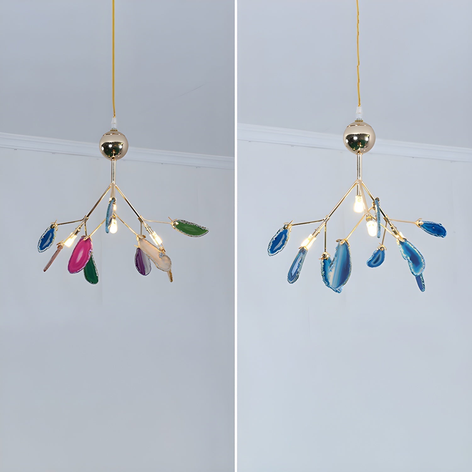 Agate Flake Chandelier - Blowlighting