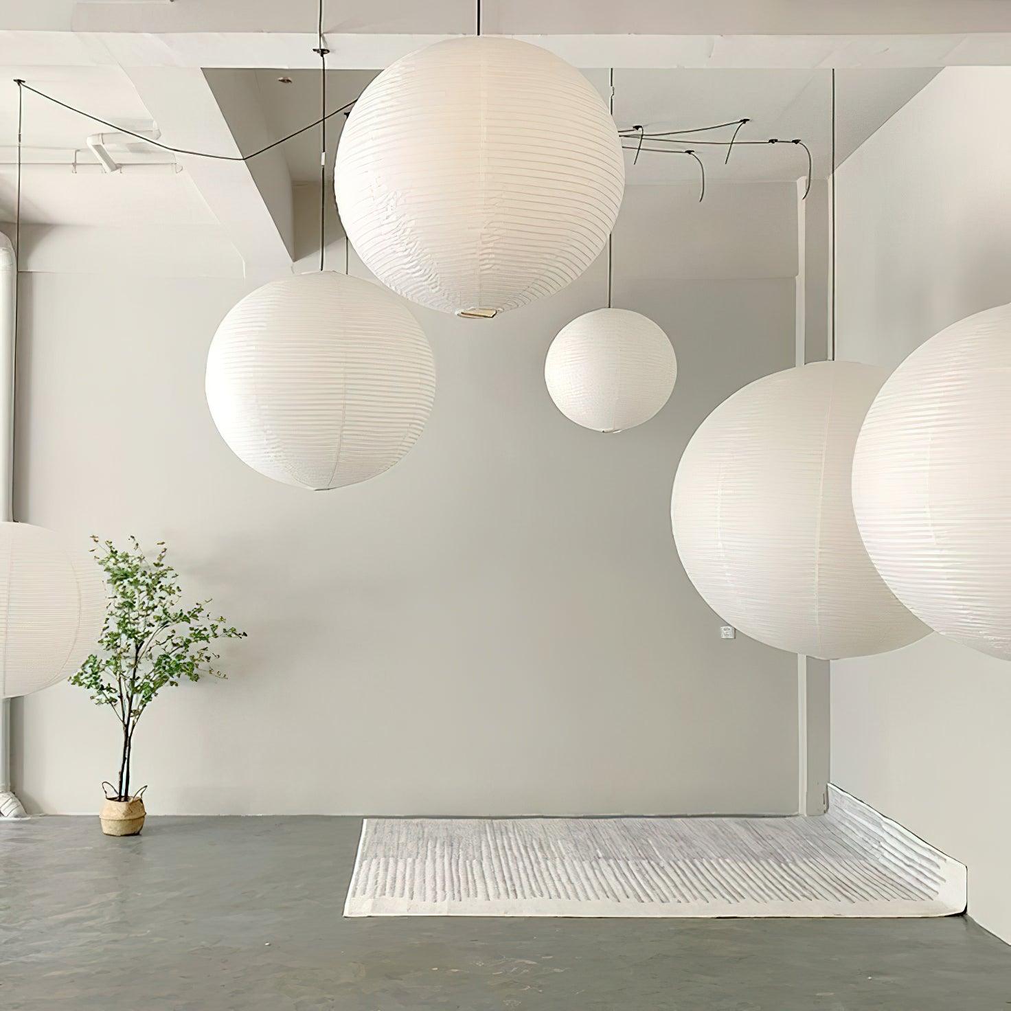 Akari A Round Swag Light - Blowlighting