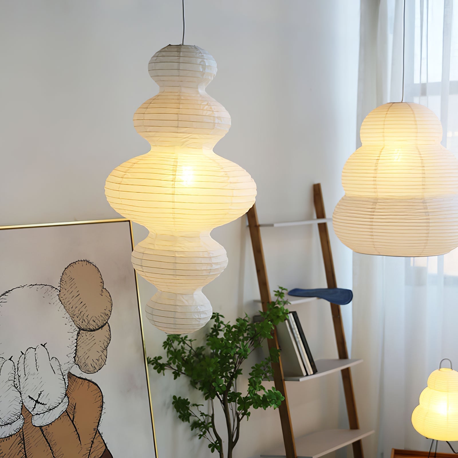 Akari Juni Pendant Swag Lamp - Blowlighting