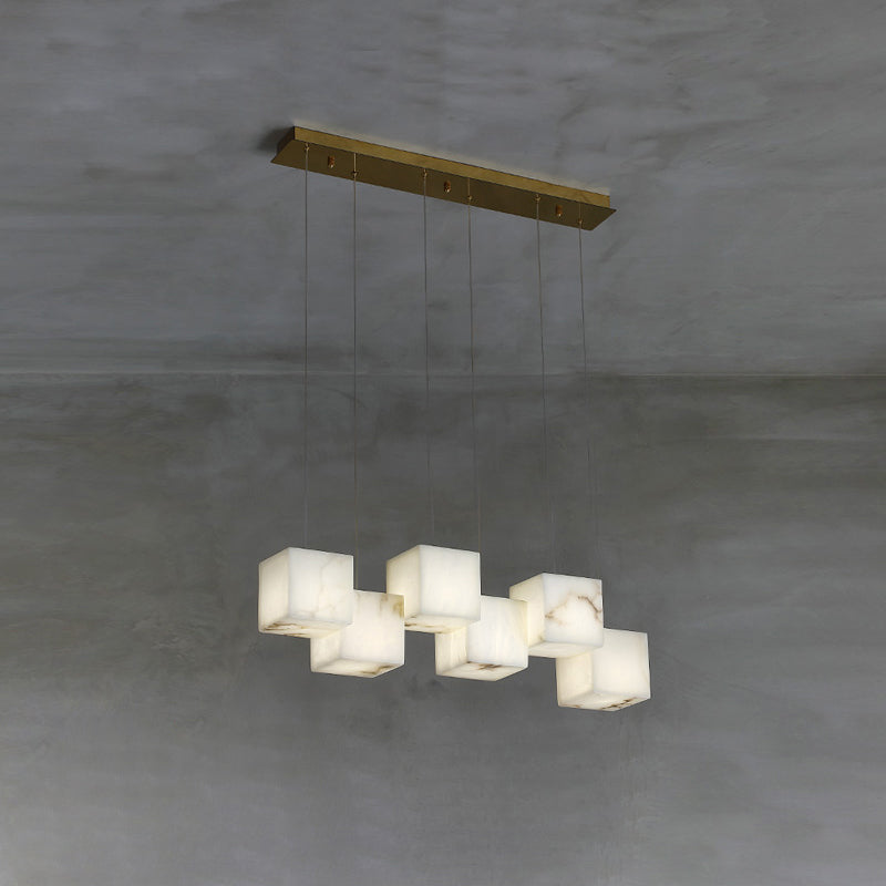 Jarnbruvyd Individual Modern Box Metal Chandelier - Lamp Copper
