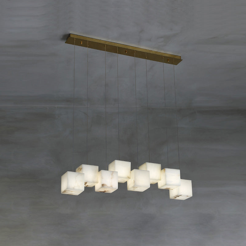 Jarnbruvyd Individual Modern Box Metal Chandelier - Lamp Copper