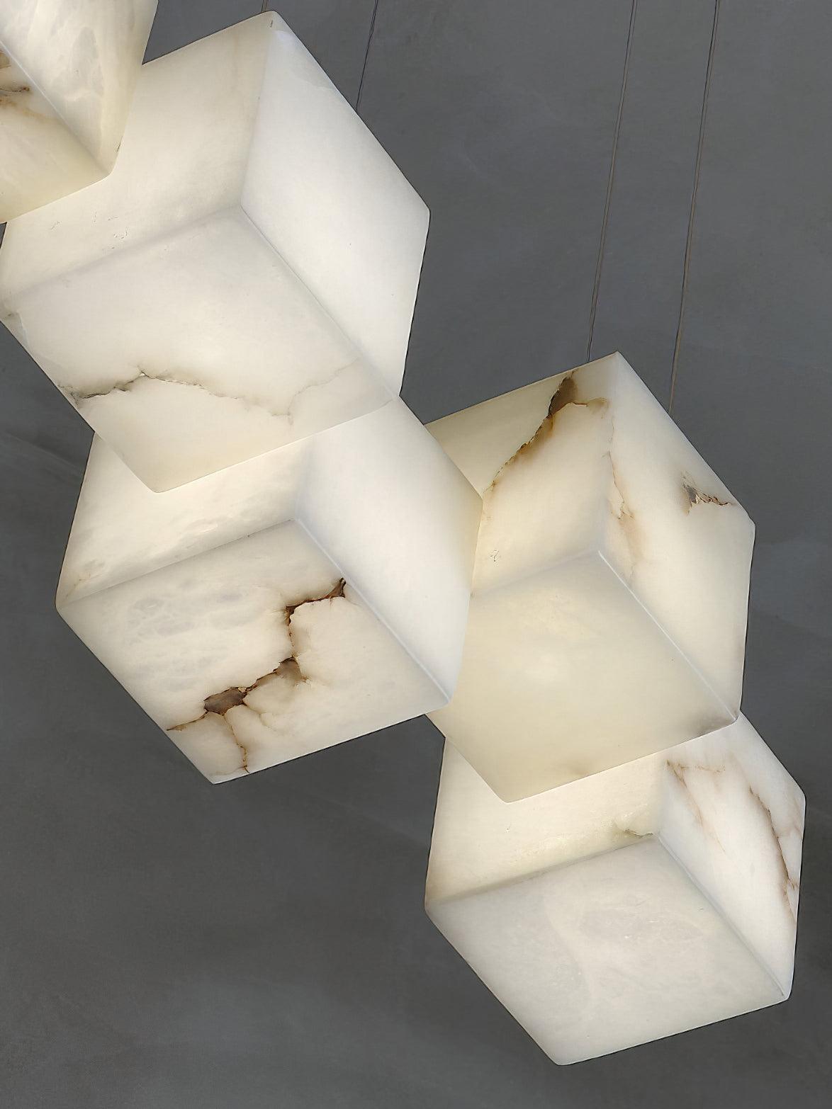 Eurraeel Alabaster Spiral Chandelier - Letslighting