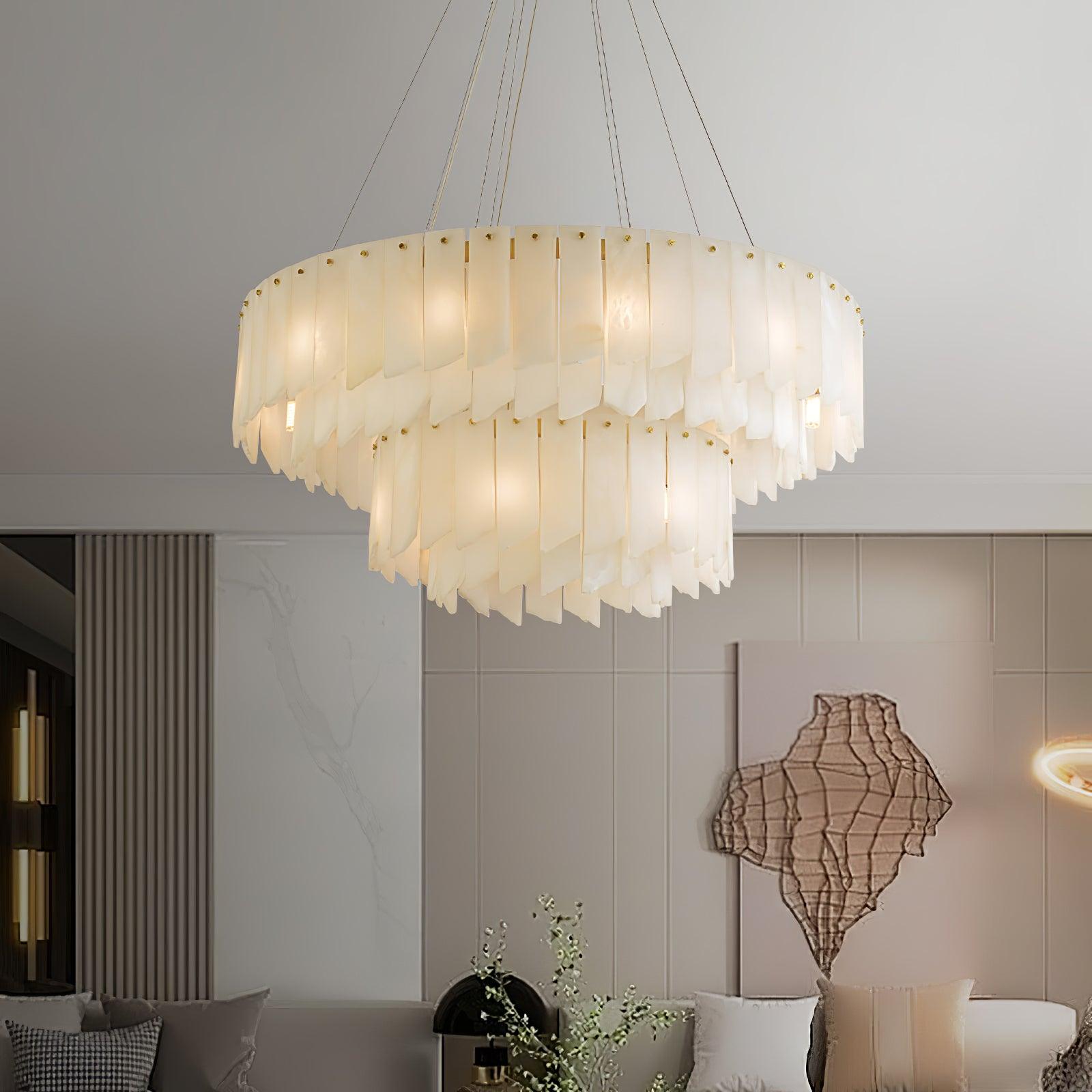 Vevelila Alabaster Chandelier - Letslighting
