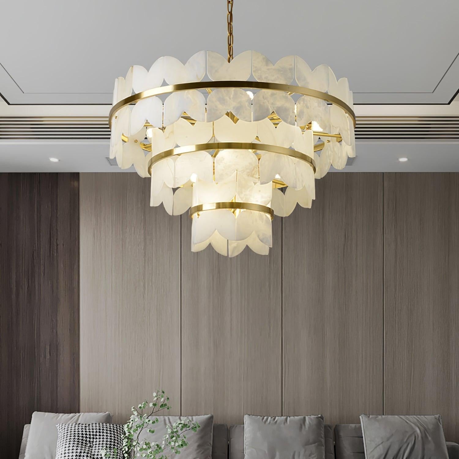 Seraphina Vintage Alabaster Chandelier - Letslighting