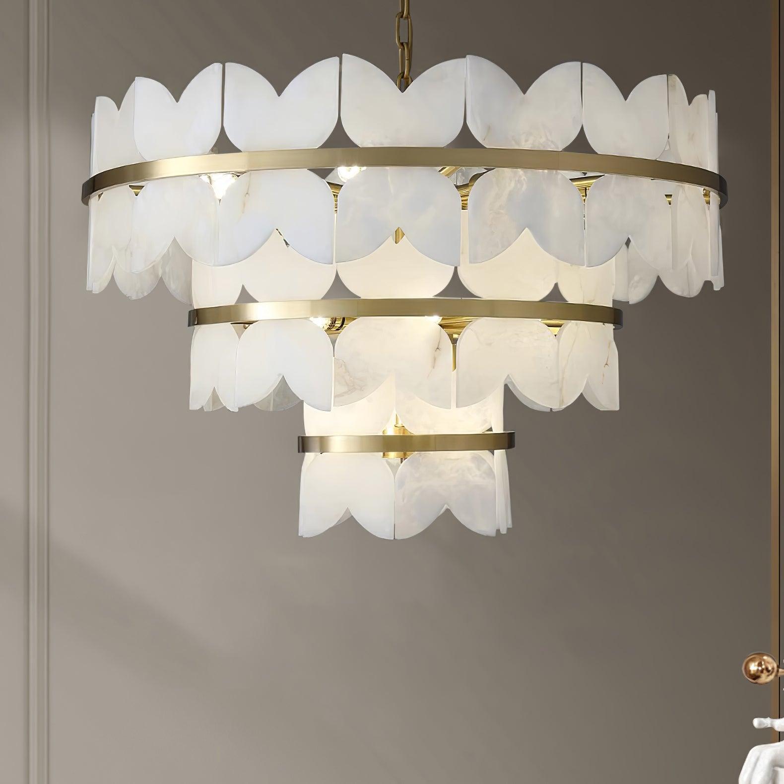 Seraphina Vintage Alabaster Chandelier - Letslighting