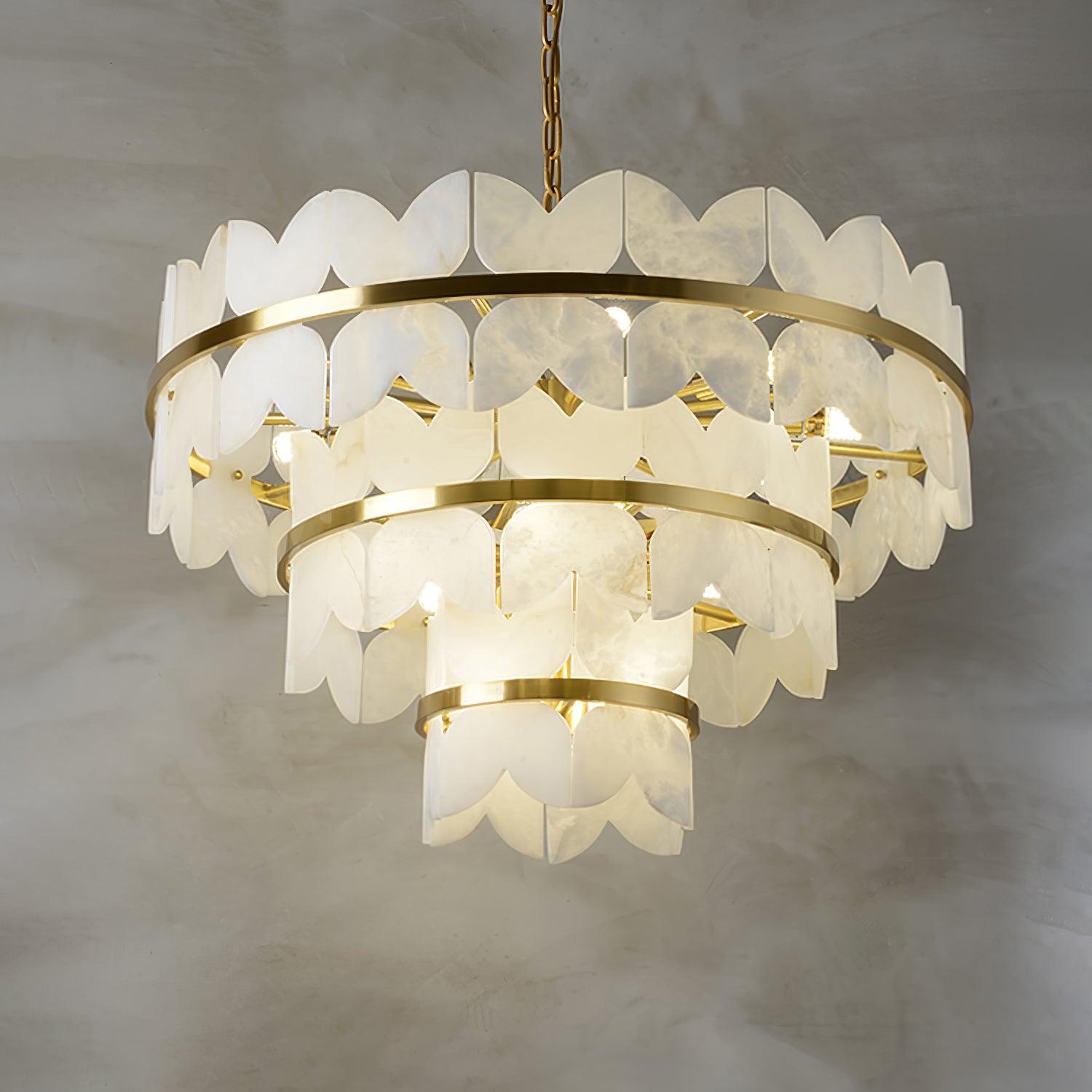 Seraphina Vintage Alabaster Chandelier - Letslighting