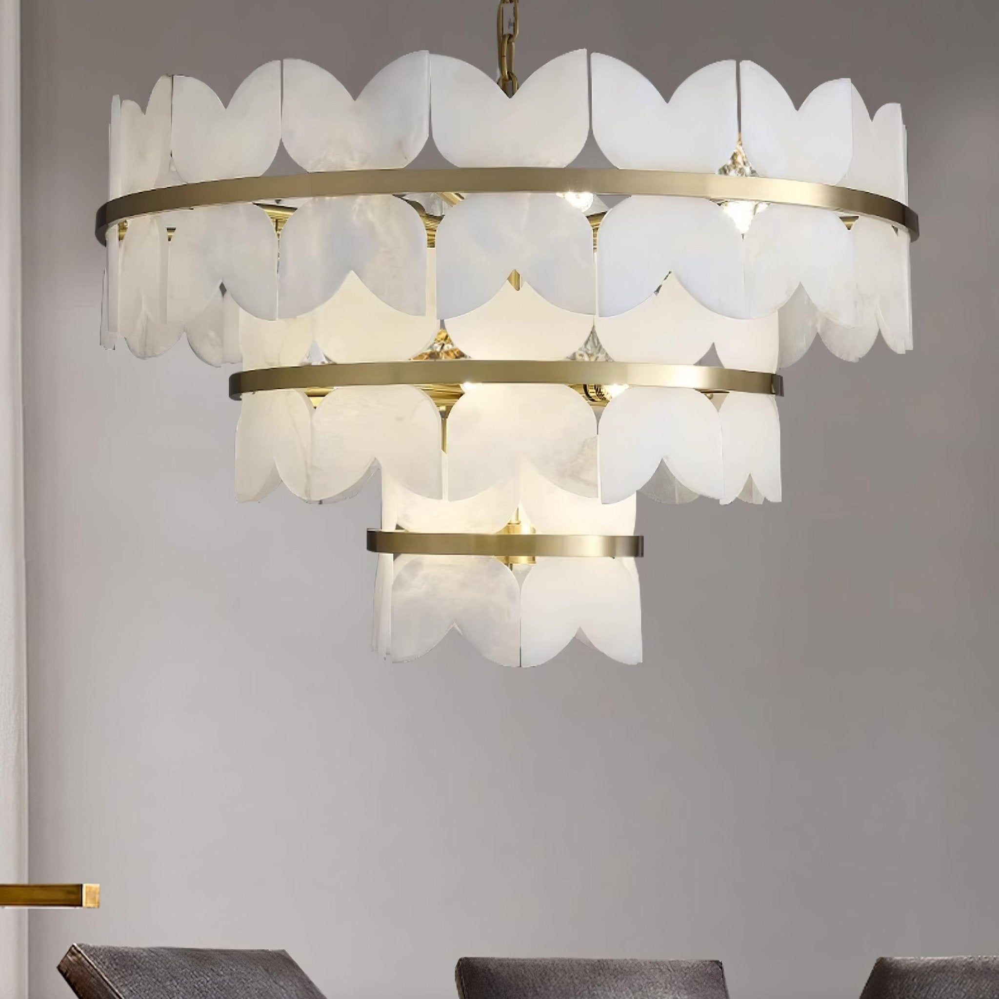 Seraphina Vintage Alabaster Chandelier - Letslighting