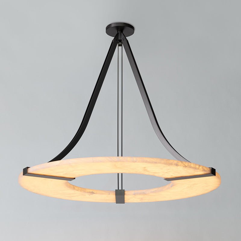 Althea Alabaster Ring Pendant Light Chandelier - Letslighting