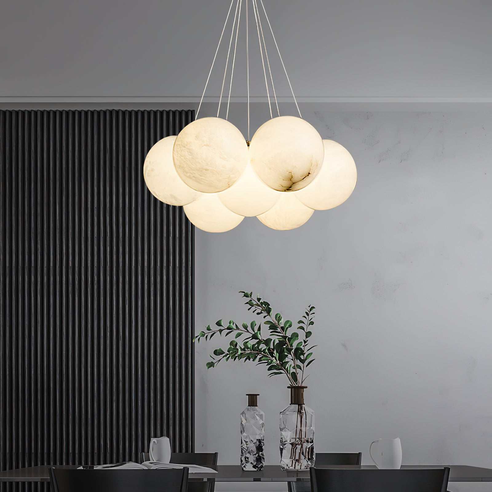 Norduvyd Individual Creativity Lunar Metal Chandelier - Lamp Copper