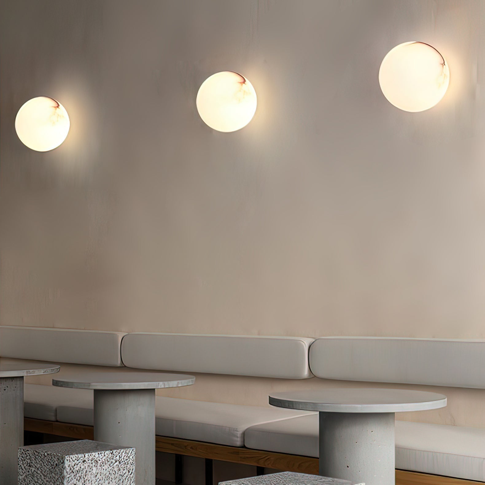 Vevinir Alabaster Globe Wall Light - Letslighting