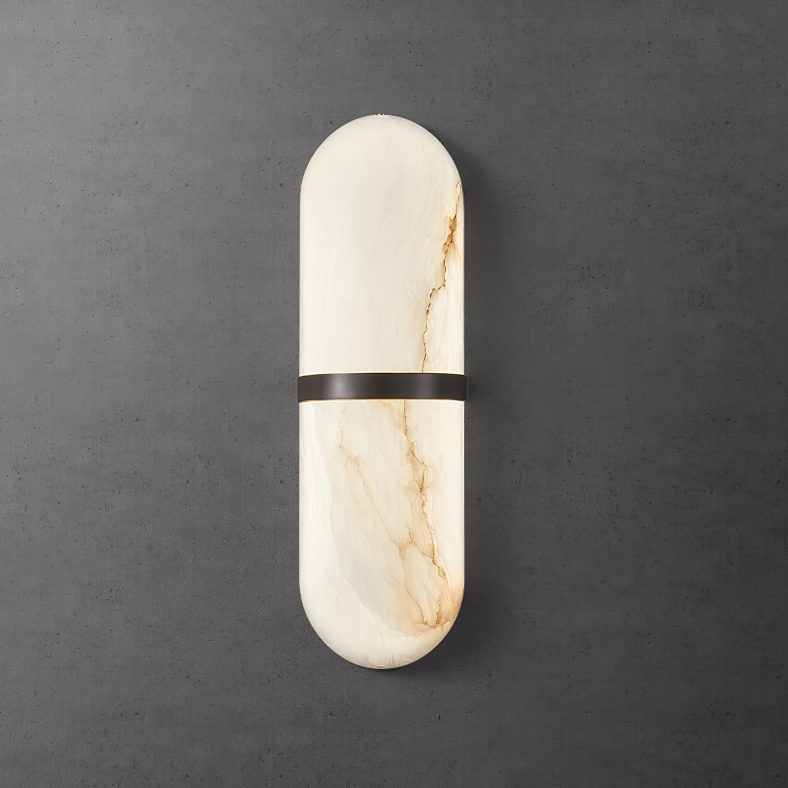 Ostruvyd Luxury Pill Alabaster Wall Lamp - Lamp Copper