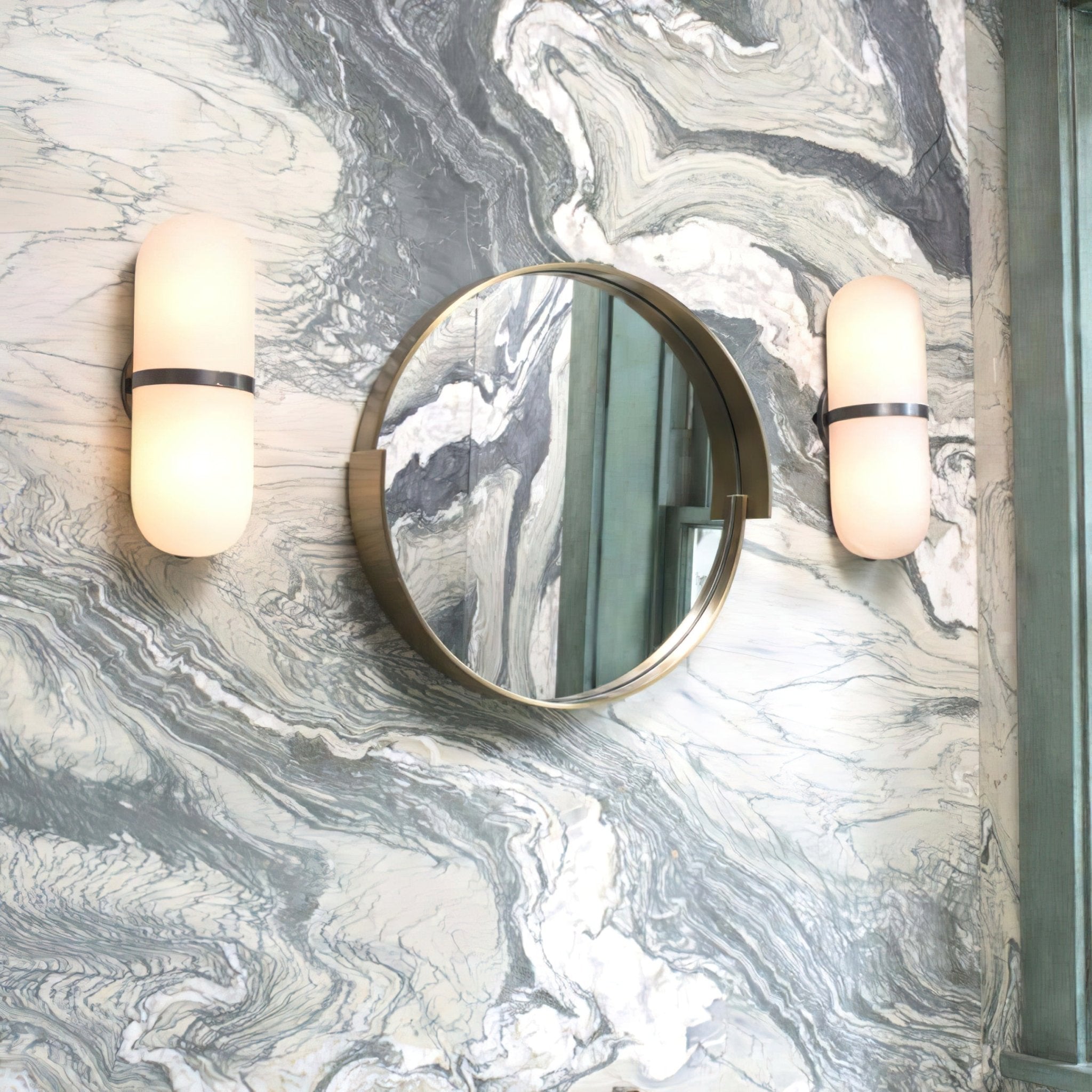 Vitheion Minimalist Alabaster Wall Light - Letslighting