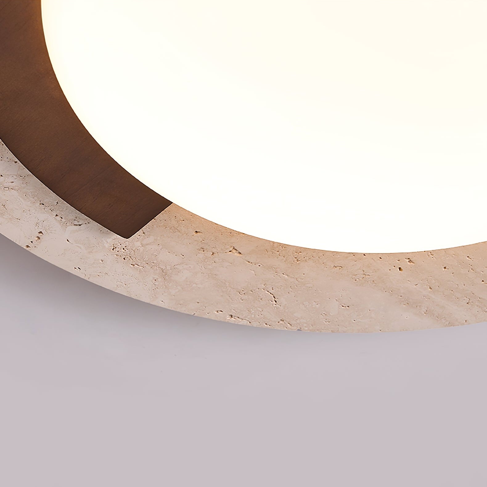 Alaric Moderne Acrylique Travertin Plafonnier Lampe