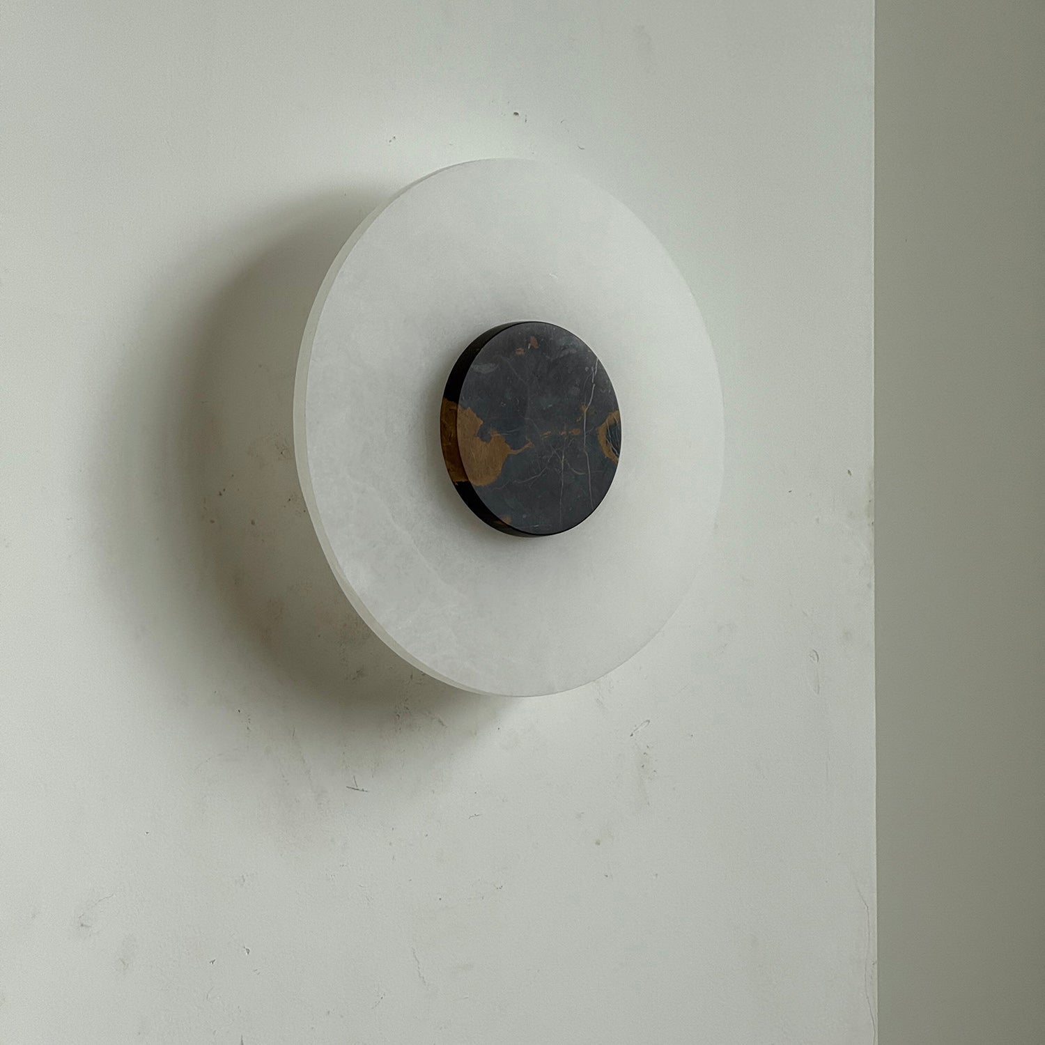 Rauduvyi Modern Minimalist Alabaster Wall Lamp - Lamp Copper