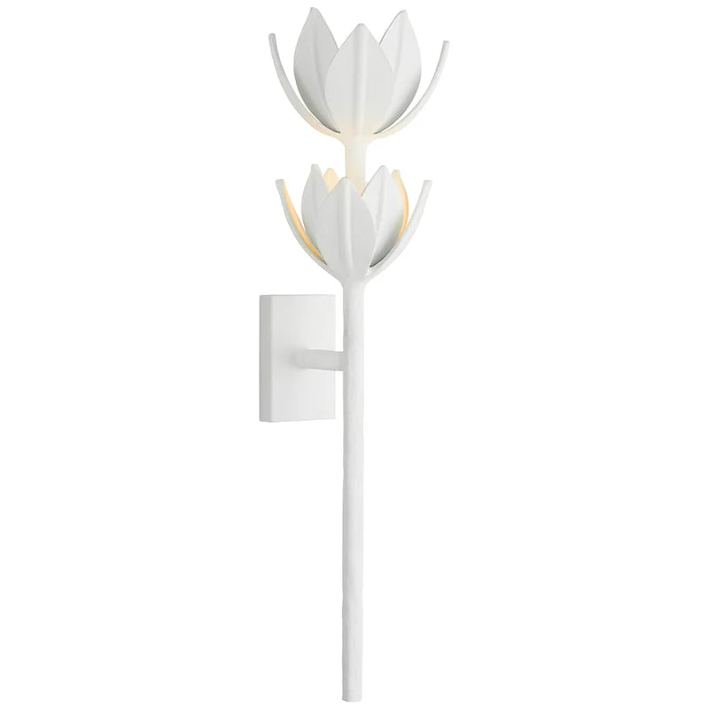 Silva Vintage Metal Brass White Wall Lamp Dining Room Bedroom