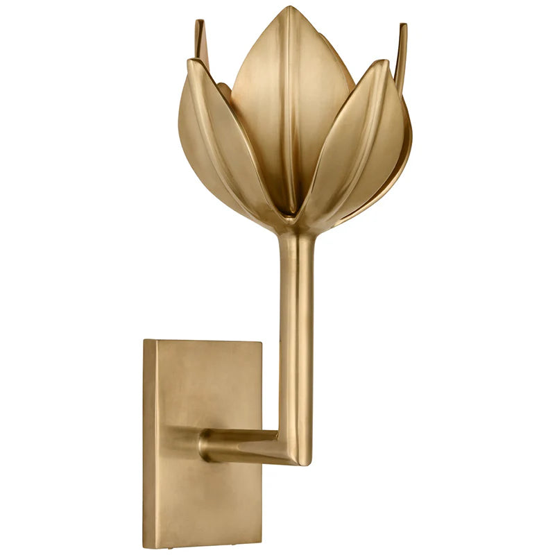 Silva Vintage Metal Brass White Wall Lamp Dining Room Bedroom