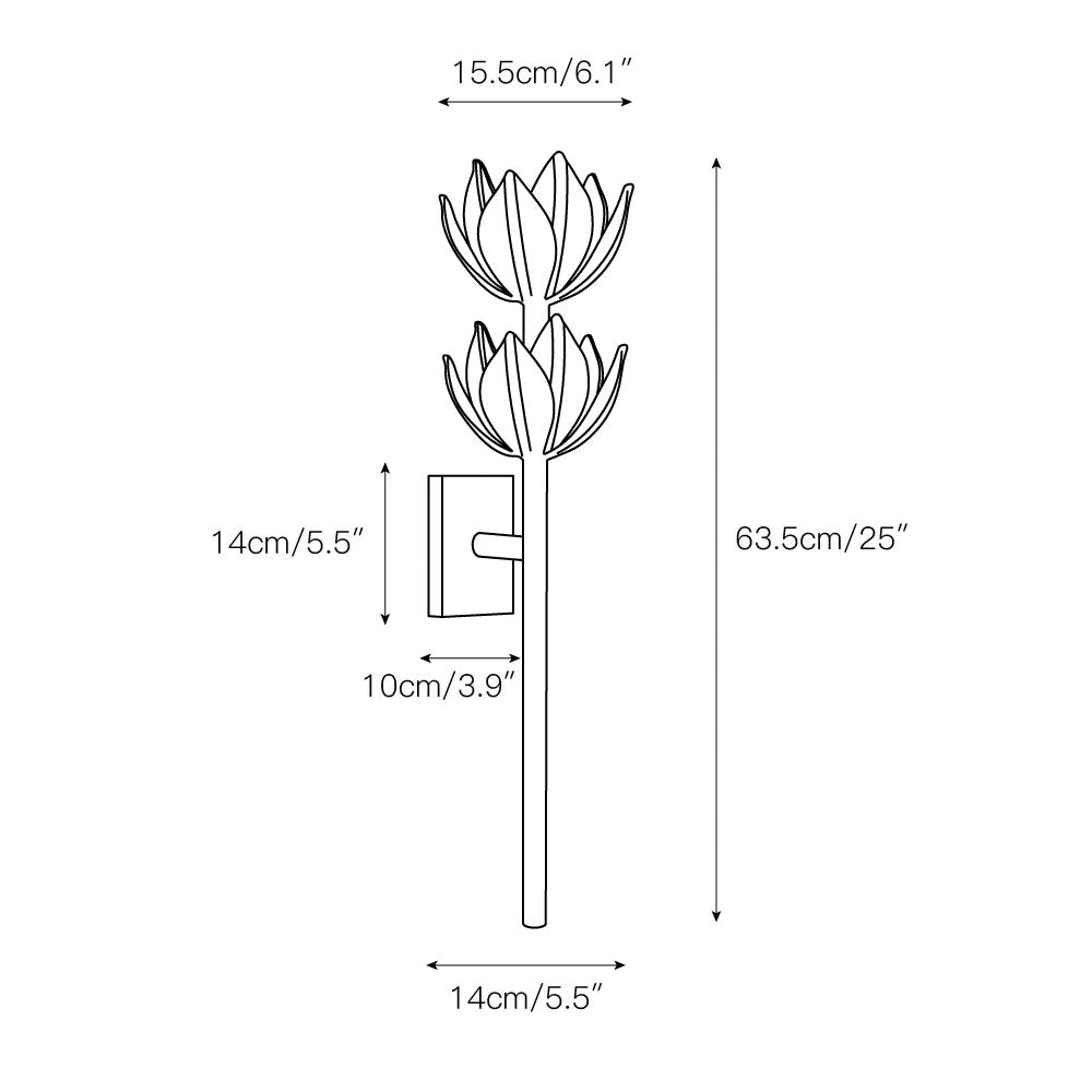 Ulfuvyn Modern Minimalist Brass Wall Lamp - Lamp Copper