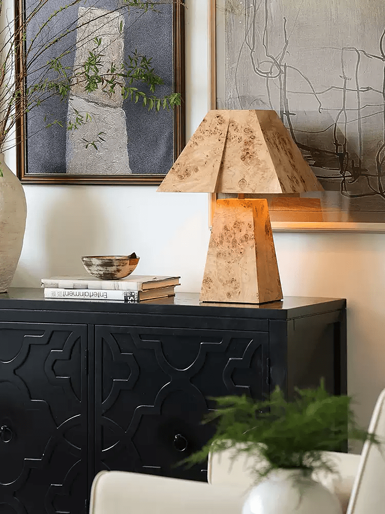 Alder Lampe de Table Élégante Minimaliste en Bois