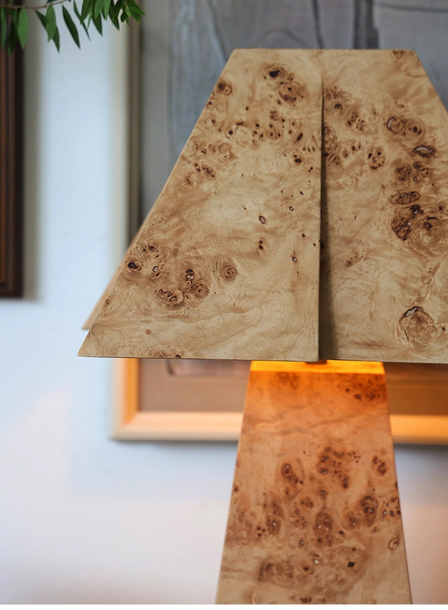 Alder Lampe de Table Élégante Minimaliste en Bois