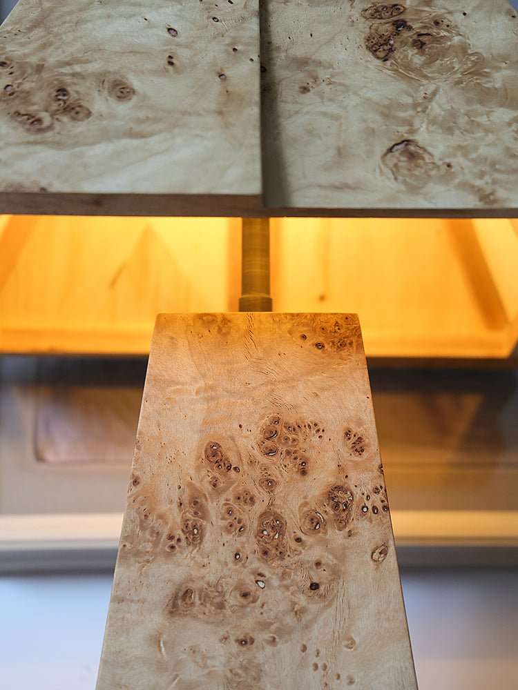 Alder Lampe de Table Élégante Minimaliste en Bois