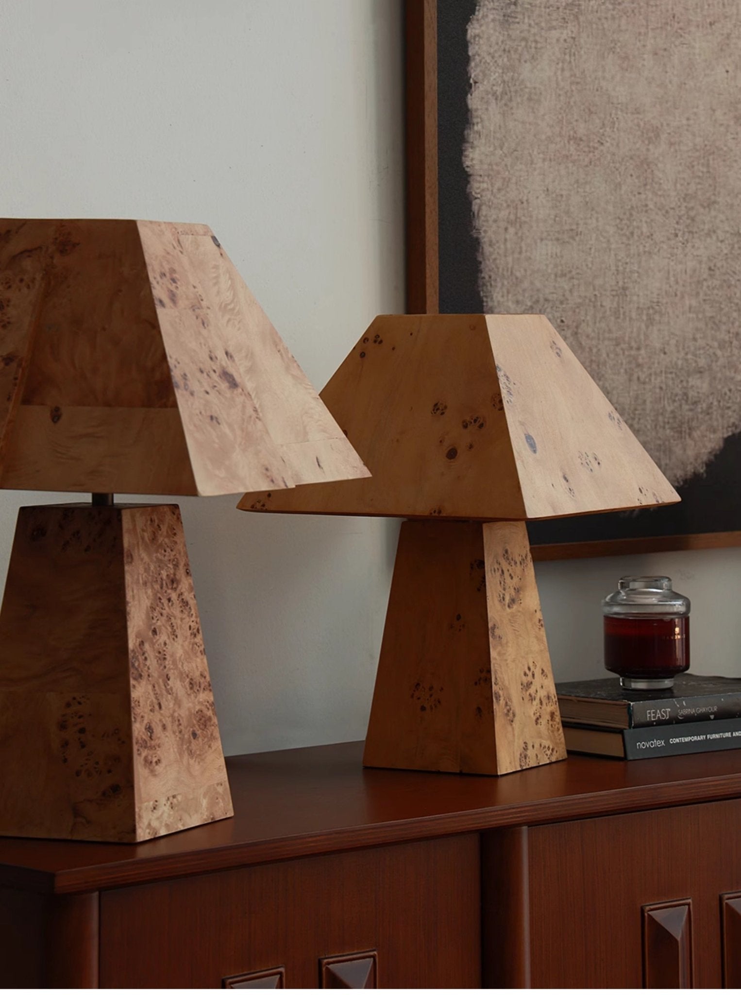 Alder Lampe de Table Élégante Minimaliste en Bois