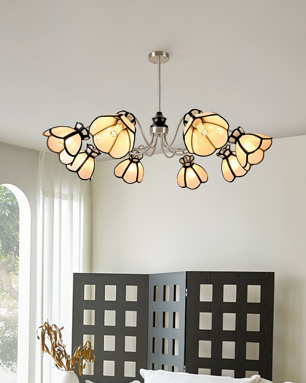 Alessio Chandelier Floral Vintage Glow - Letslighting