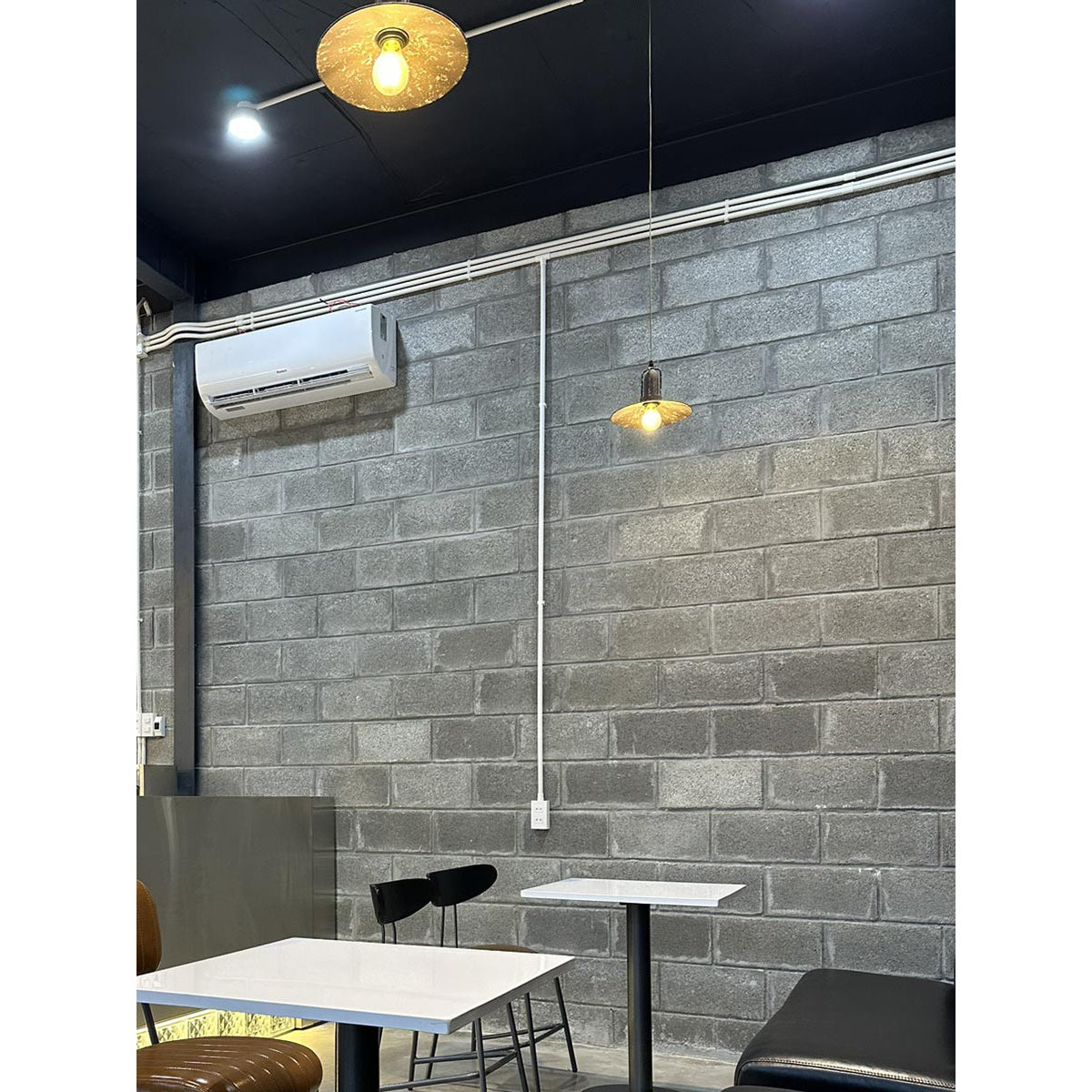 Yrvuvyi Modern Minimalist Industrial Metal Pendant Light - Lamp Copper