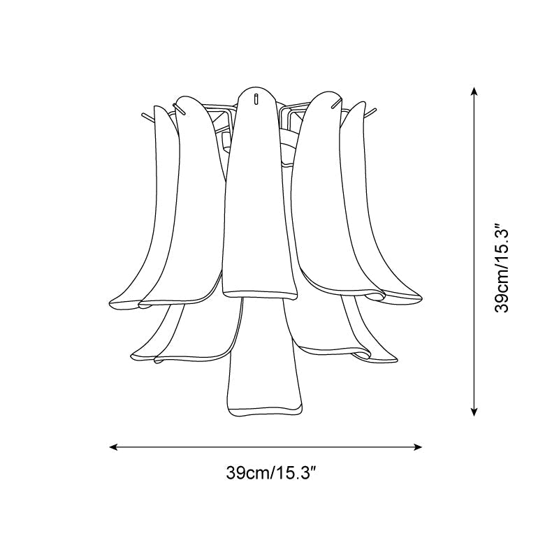 Alrinis Wall Lamp Sculptural Petal Cascade - Letslighting